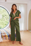 Silk Lace V-Neck Pajamas Set (US Only)