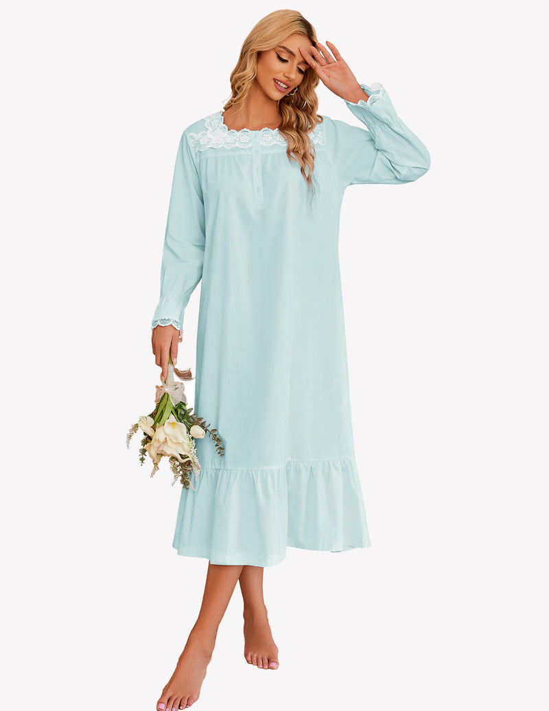 Victorian Lace Trim Nightdress (US Only)