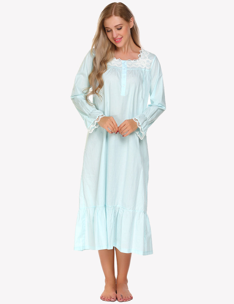 Victorian Lace Trim Nightdress (US Only)