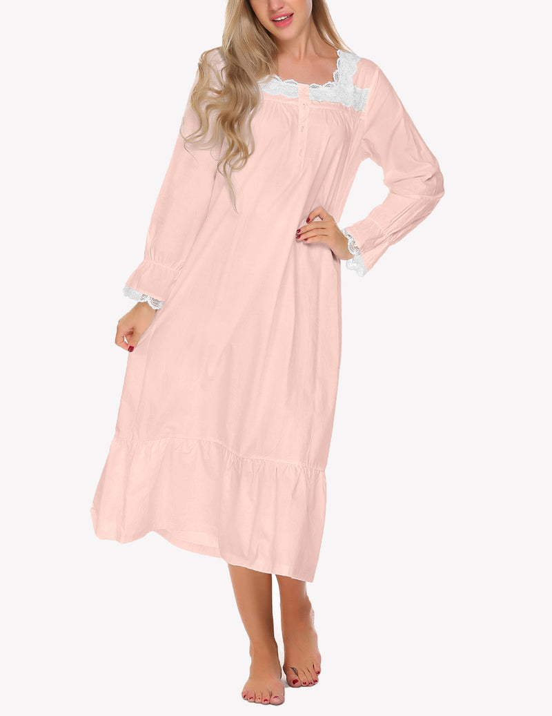 Victorian Lace Trim Nightdress (US Only)