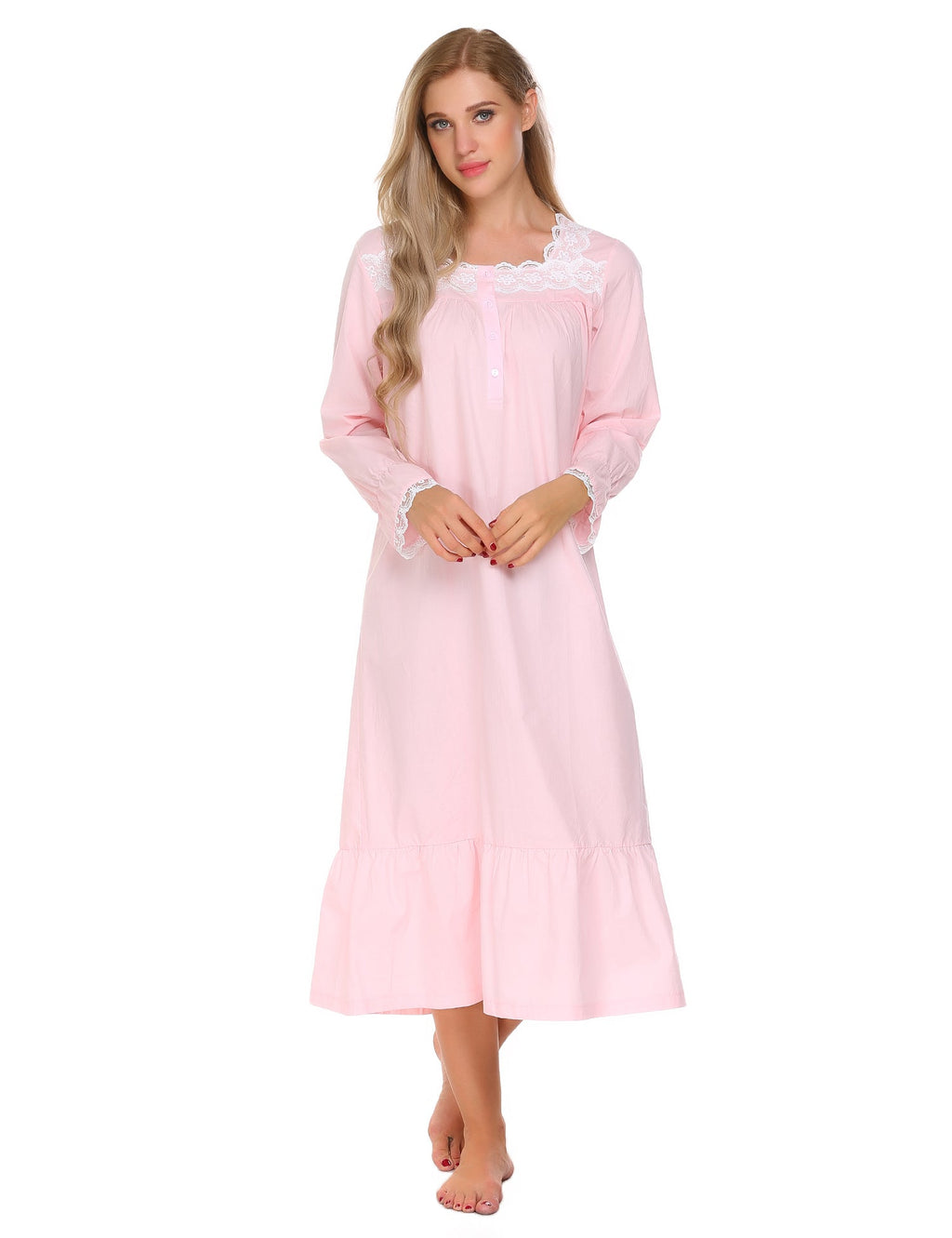 Victorian Lace Trim Nightdress (US Only)