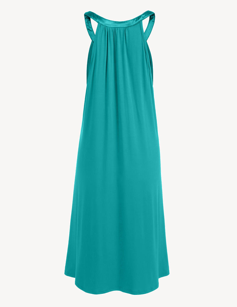 Sleeveless V Neck Racerback Sleep Dress