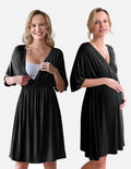 3-in-1 Maternity Gown Labor & Delivery Nursing Nightgown