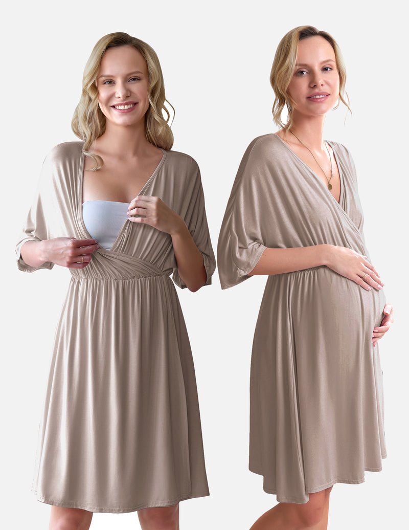 3-in-1 Maternity Gown Labor & Delivery Nursing Nightgown
