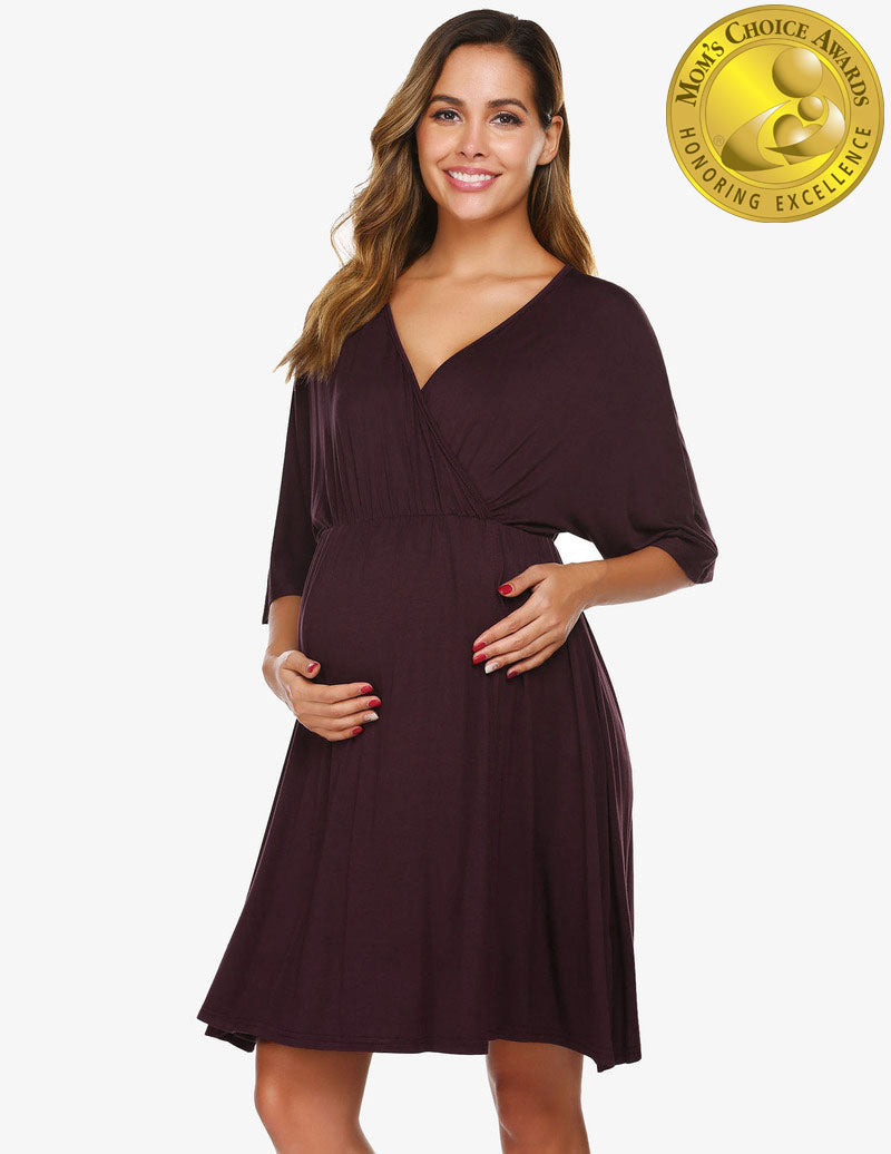 Maternity Dress Nursing Nightgown (US Only)
