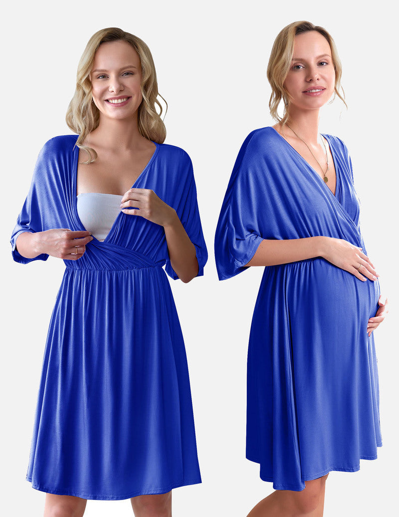 3-in-1 Maternity Gown Labor & Delivery Nursing Nightgown