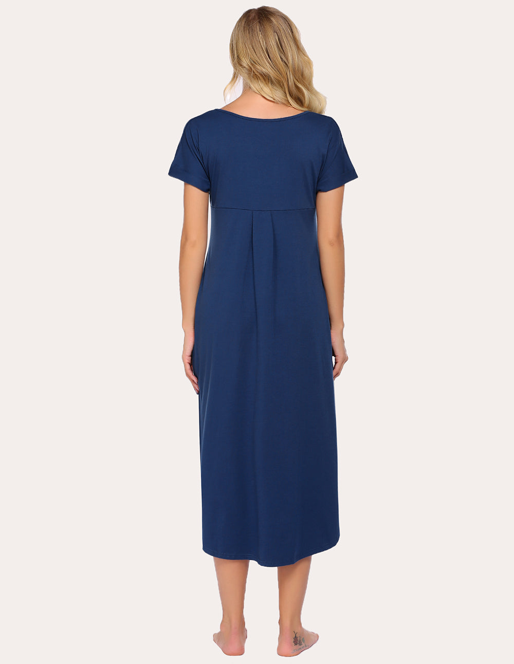 A-Line Split Hem Sleepwear Dress (US Only)