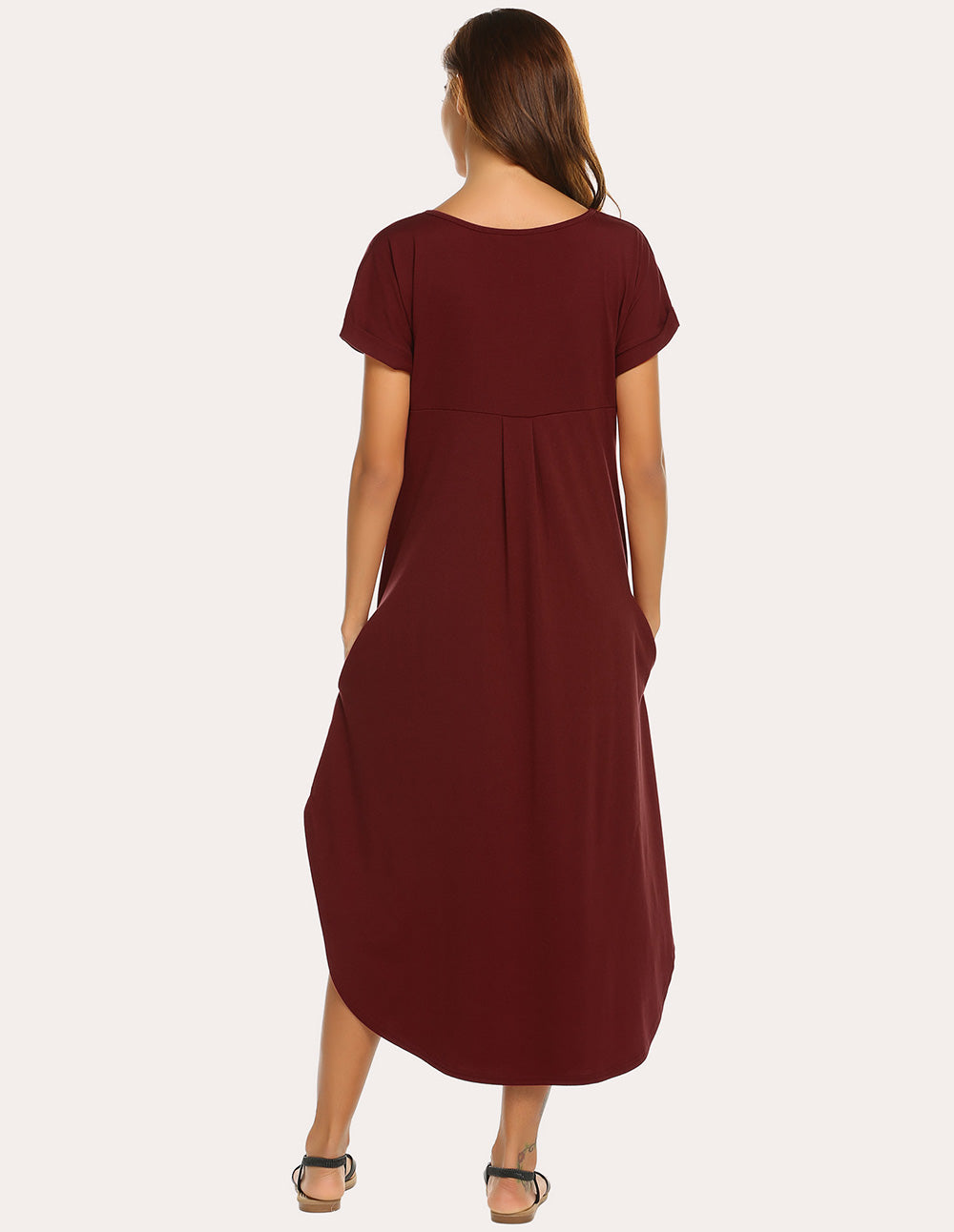 A-Line Split Hem Sleepwear Dress (US Only)