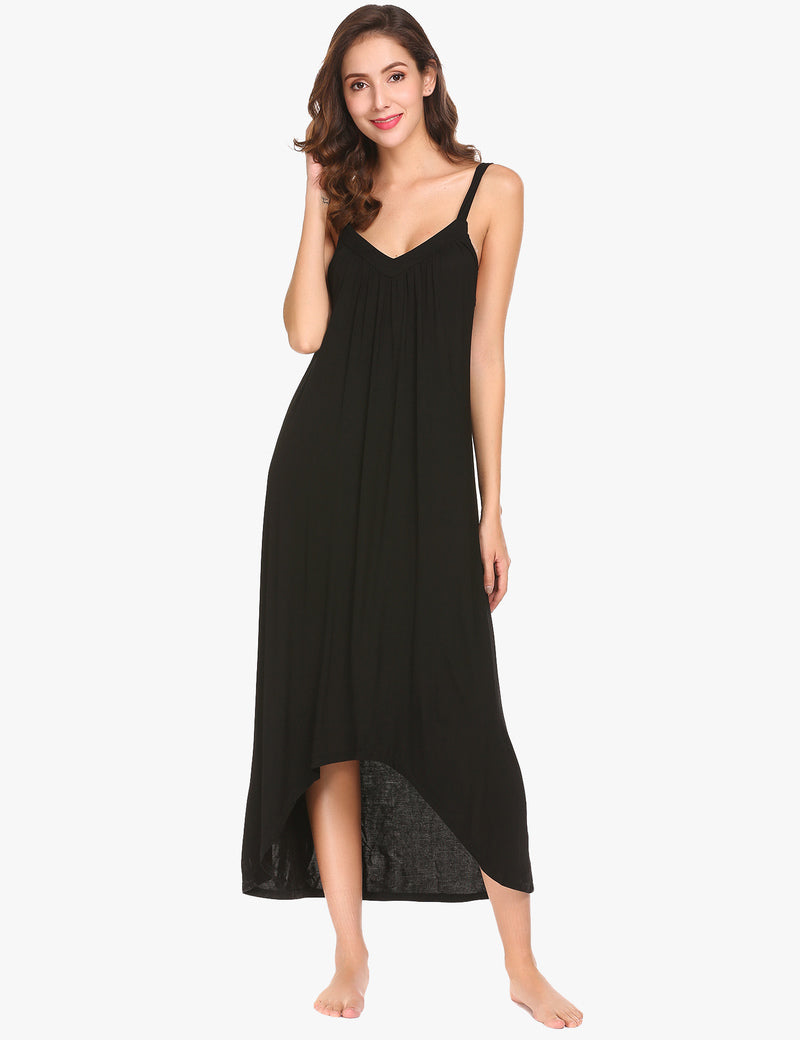 Irregular Hem Full Slip Night Dress (US Only)