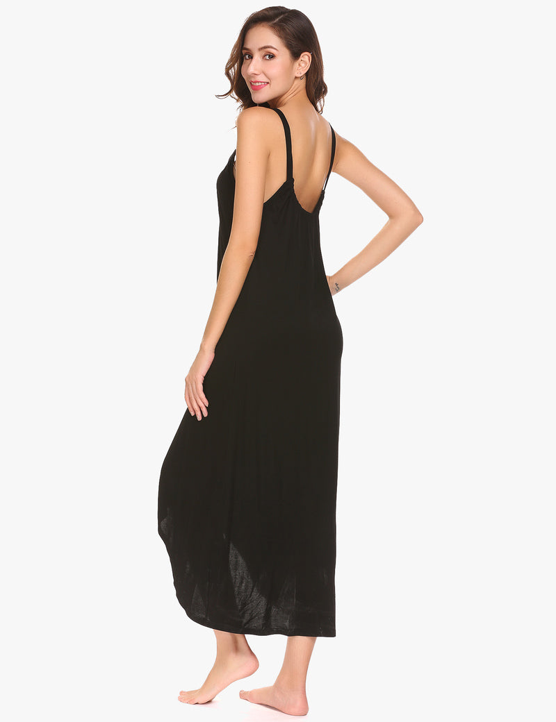 Irregular Hem Full Slip Night Dress (US Only)