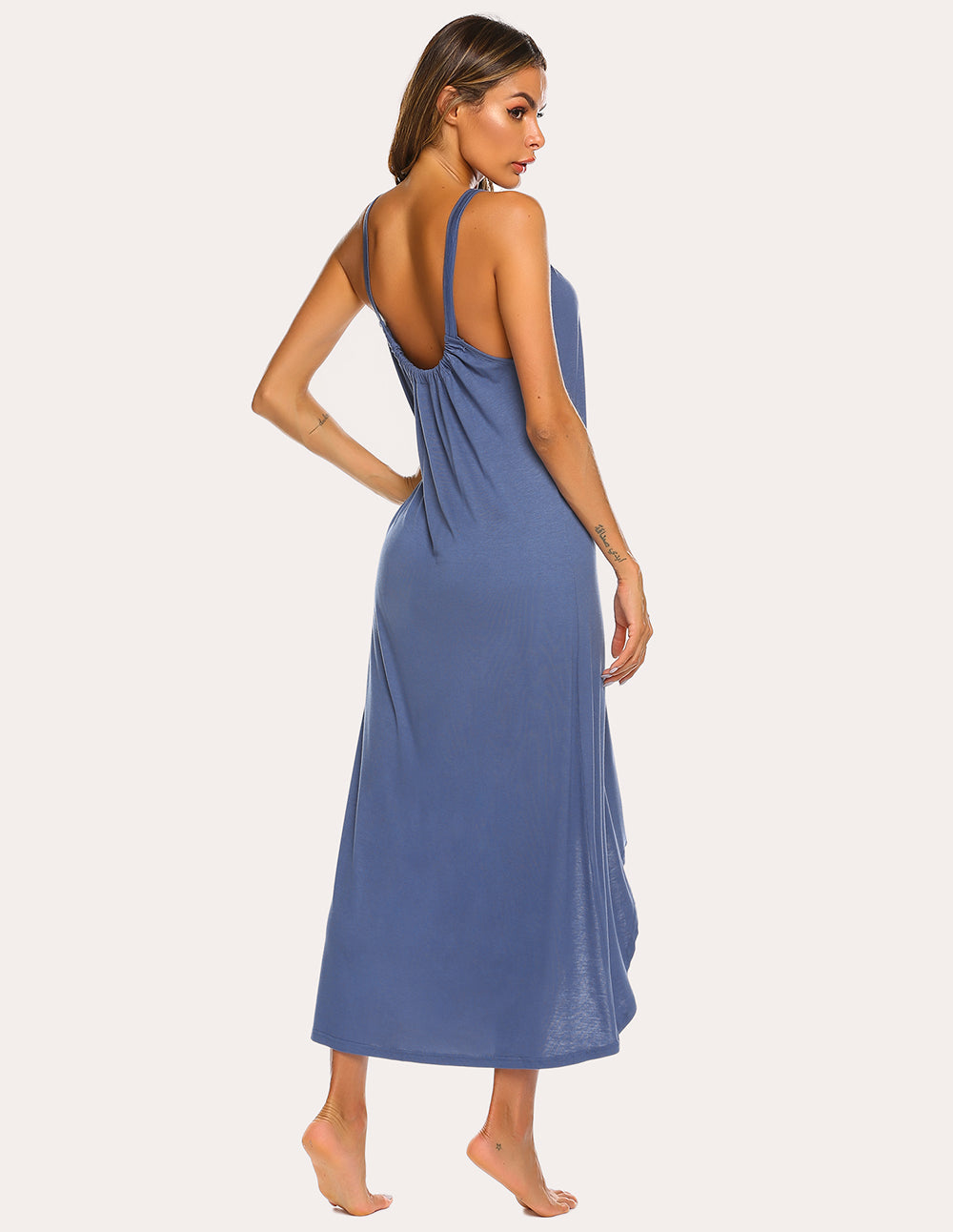 Irregular Hem Full Slip Night Dress (US Only)
