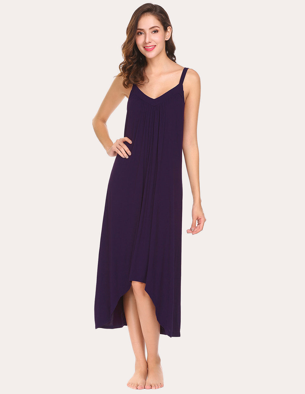 Irregular Hem Full Slip Night Dress (US Only)