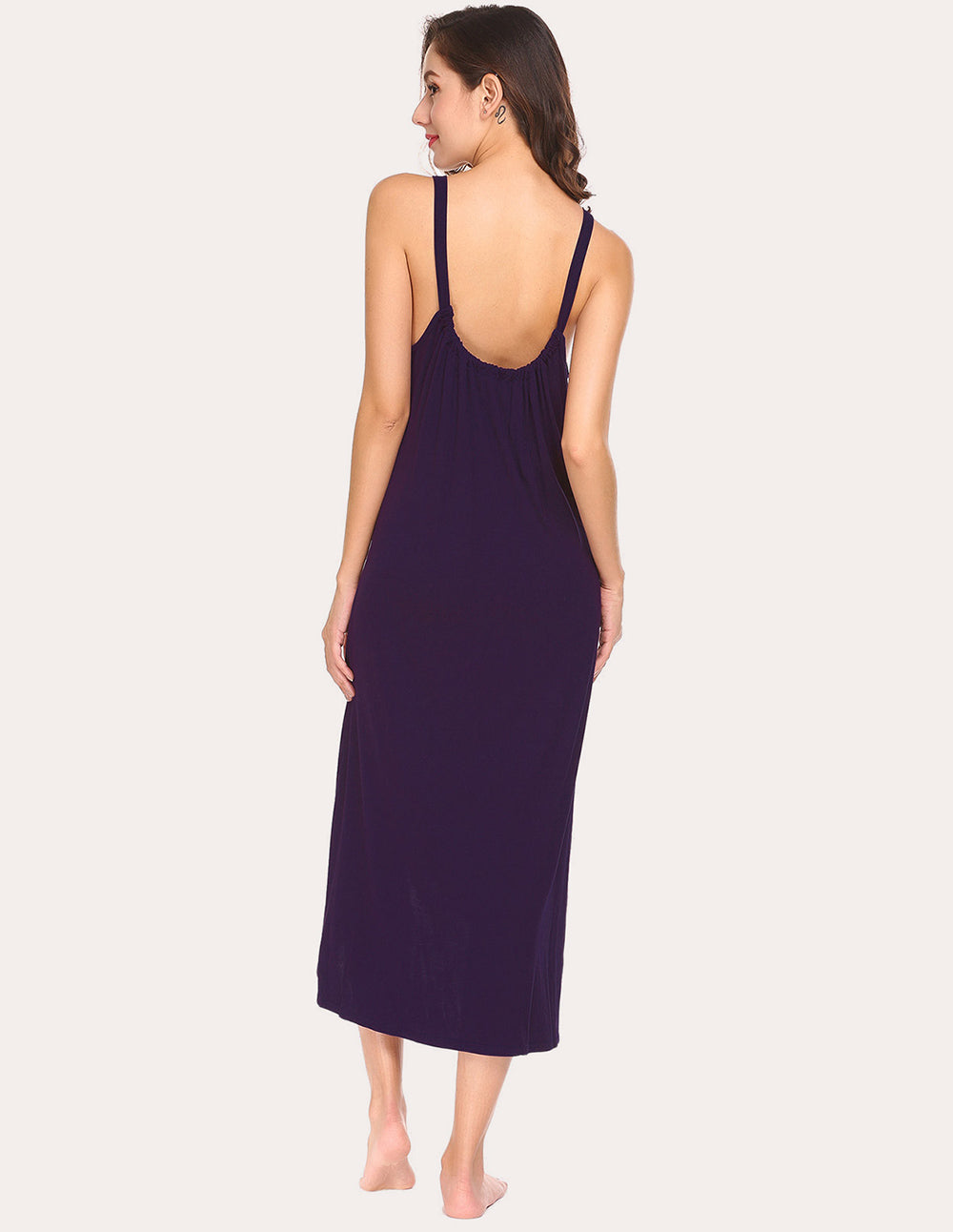 Irregular Hem Full Slip Night Dress (US Only)