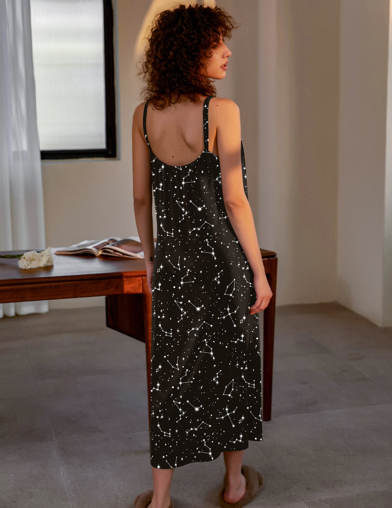 Irregular Hem Full Slip Night Dress (US Only)