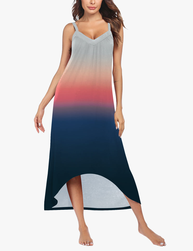 Irregular Hem Full Slip Night Dress (US Only)