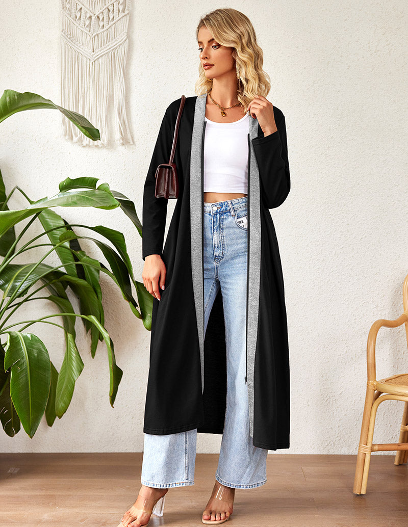 Zipper Loungewear Robe with Pocket (US Only)