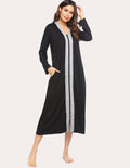 Zipper Loungewear Robe with Pocket (US Only)