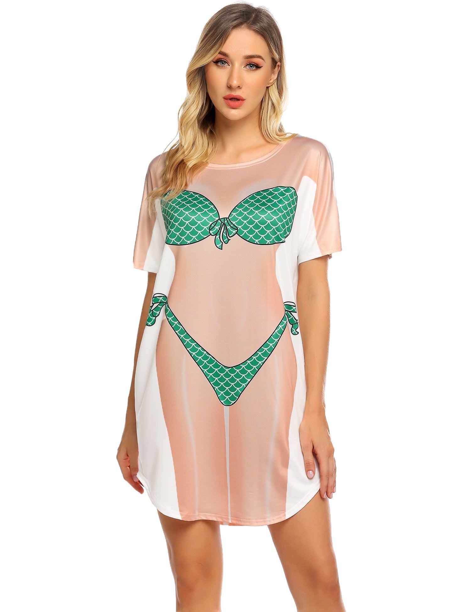 Cute Bikini Print Cover Up Swimwear (US Only)