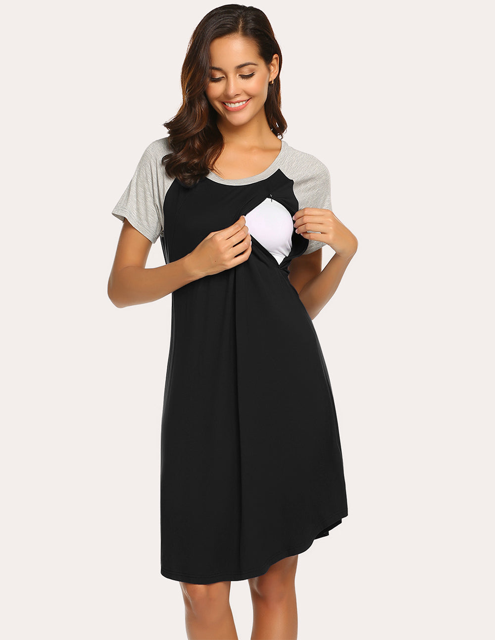 Breastfeeding Nightdress Nursing Nightgown (US Only)