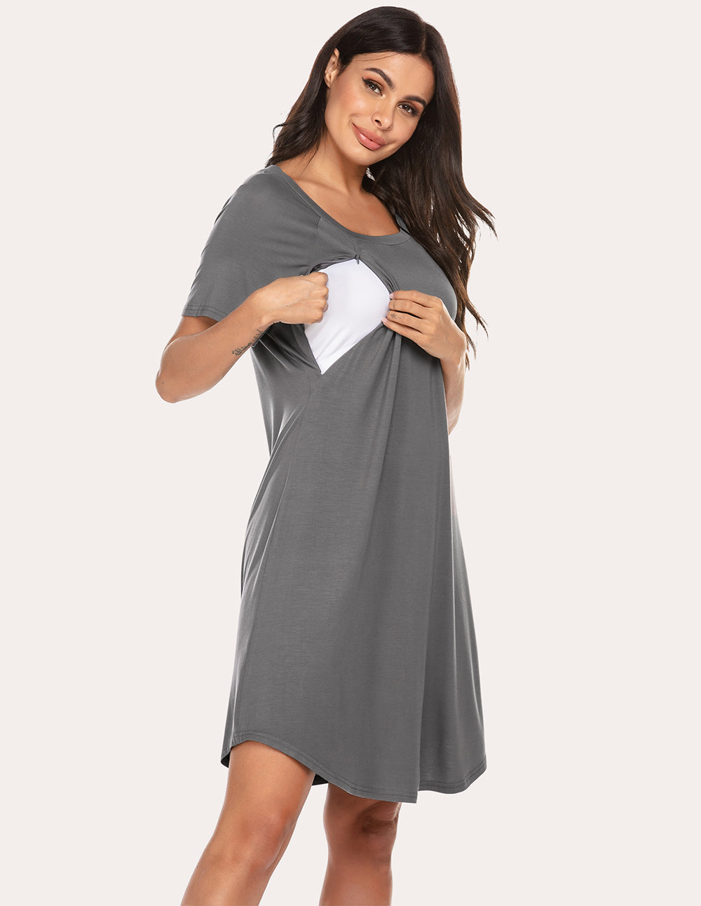 Breastfeeding Nightdress Nursing Nightgown (US Only)