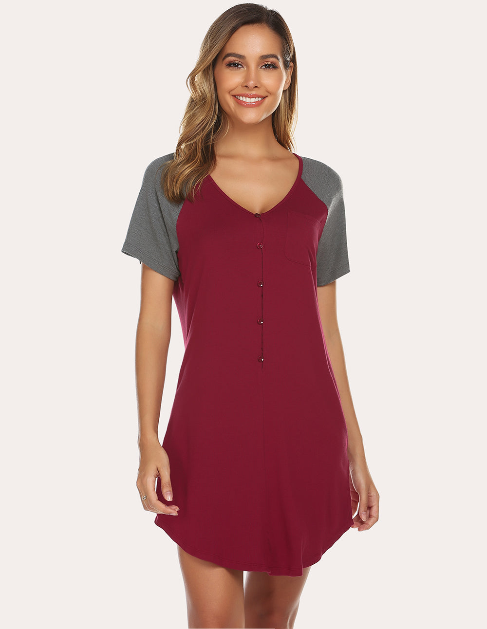Raglan Sleeves Nightgown (US Only)