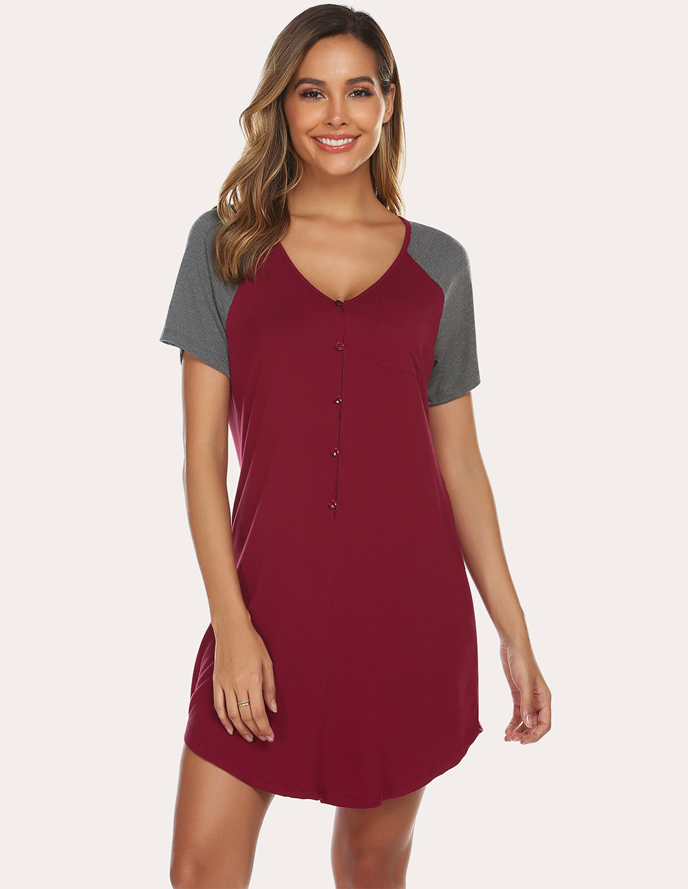 Raglan Sleeves Nightgown (US Only)
