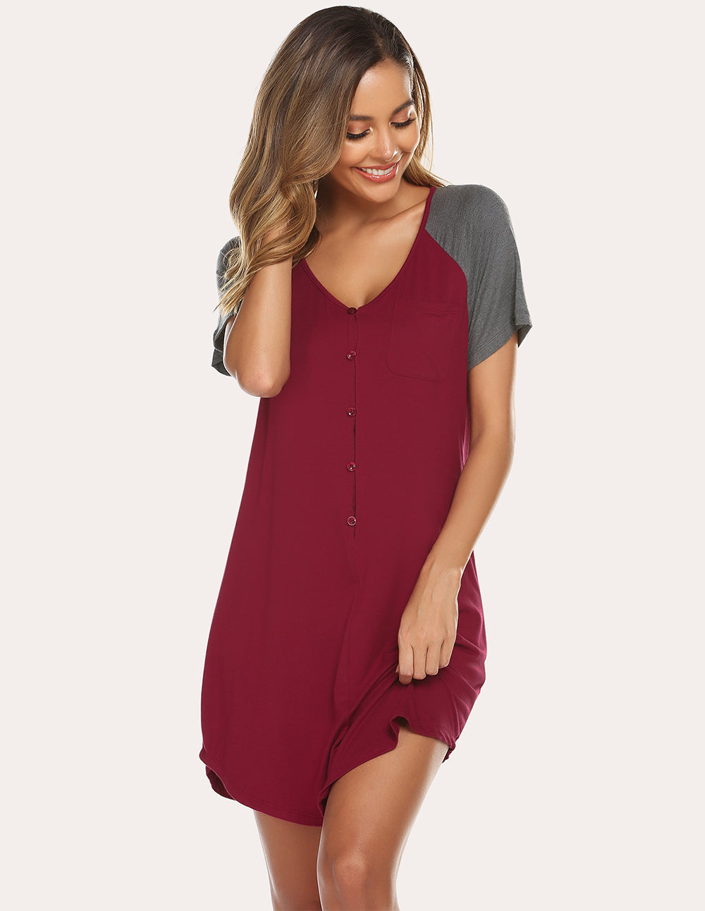 Raglan Sleeves Nightgown (US Only)