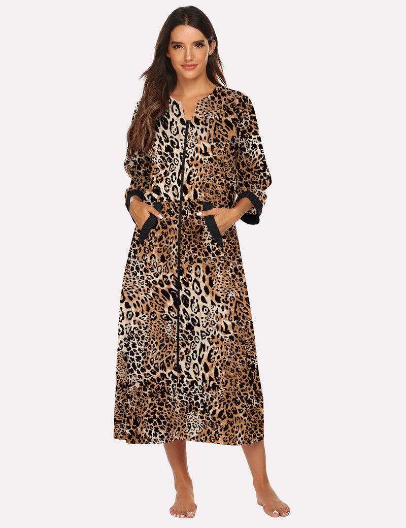 3/4 Sleeves Long Robe Nightgowns (US Only)