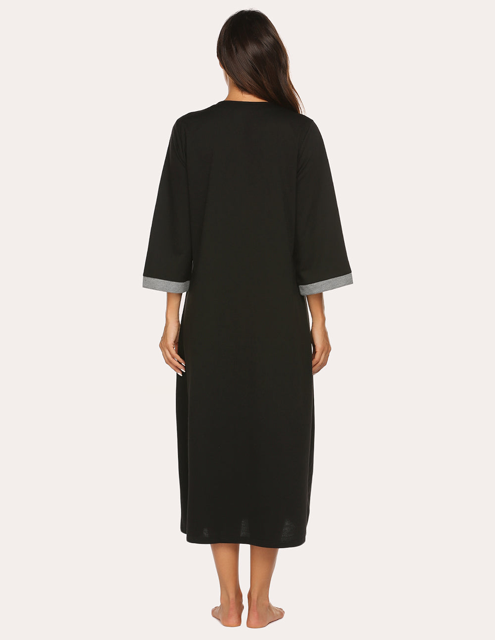 3/4 Sleeves Long Robe Nightgowns (US Only)