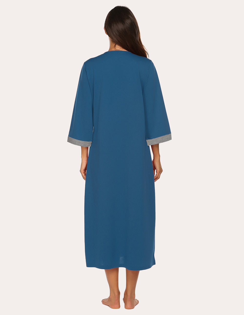 3/4 Sleeves Long Robe Nightgowns (US Only)