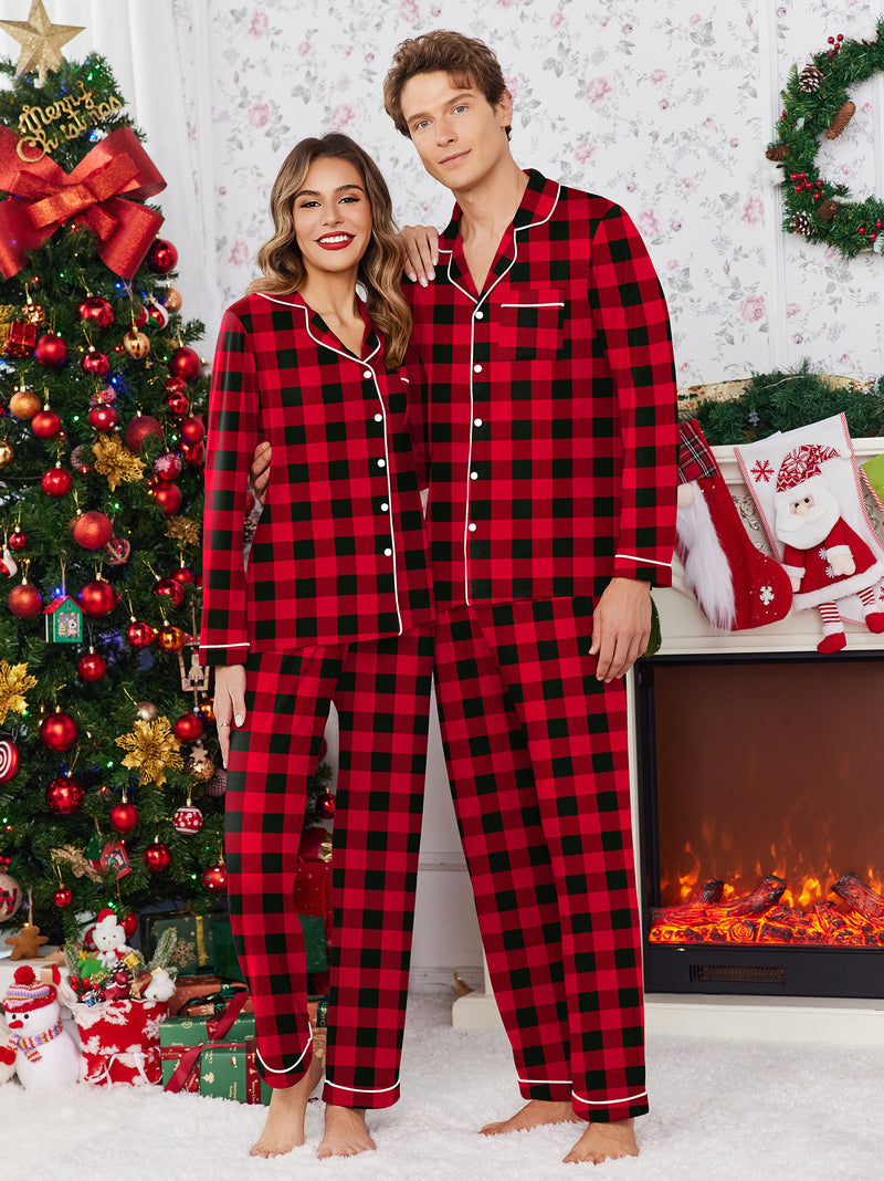 Christmas Couple Matching Pajamas Pj Set