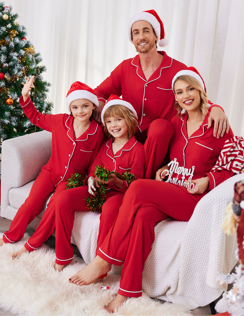 Christmas Family Matching Pajamas Long Sleeve Pj Set