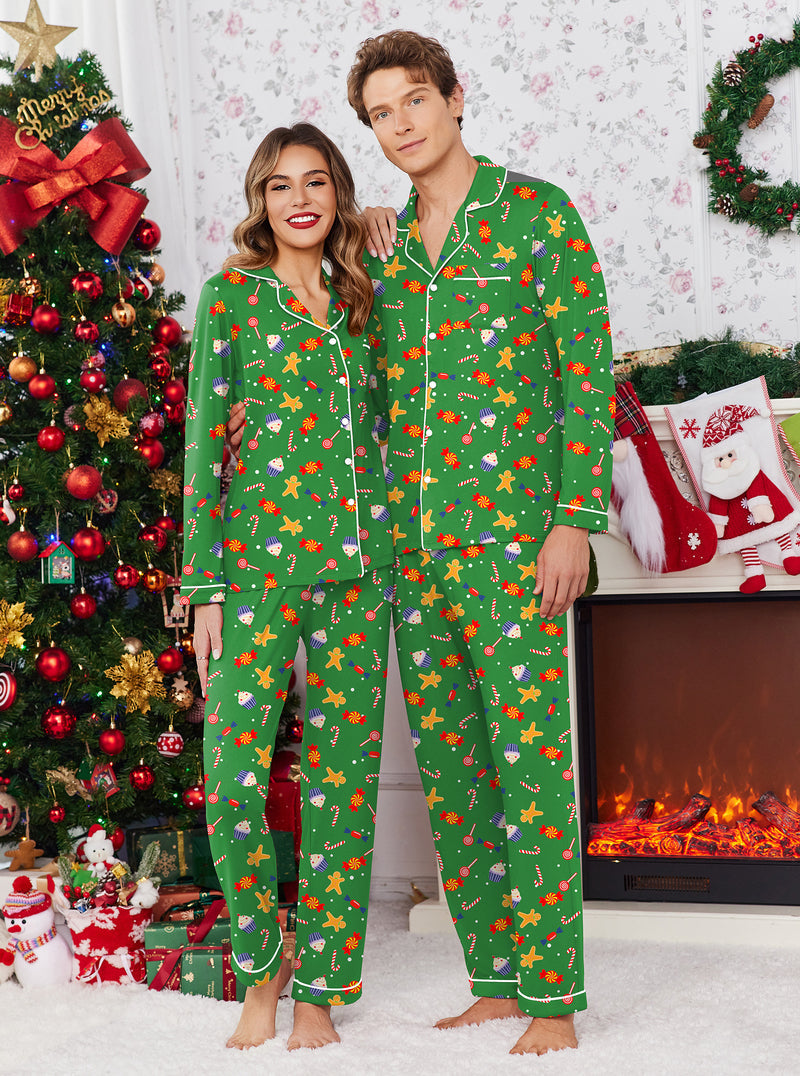 Christmas Couple Matching Pajamas Pj Set