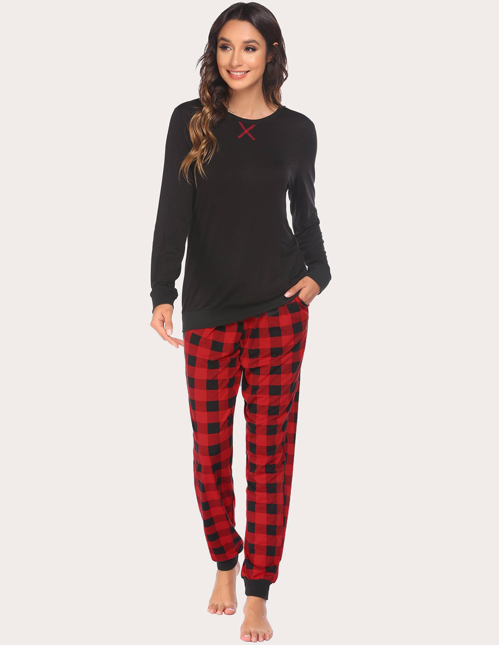 Soft Plaid Pajama Set (US Only)