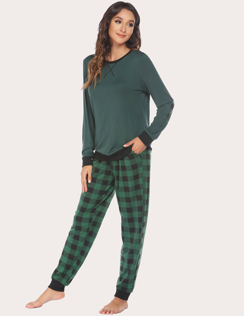 Soft Plaid Pajama Set (US Only)