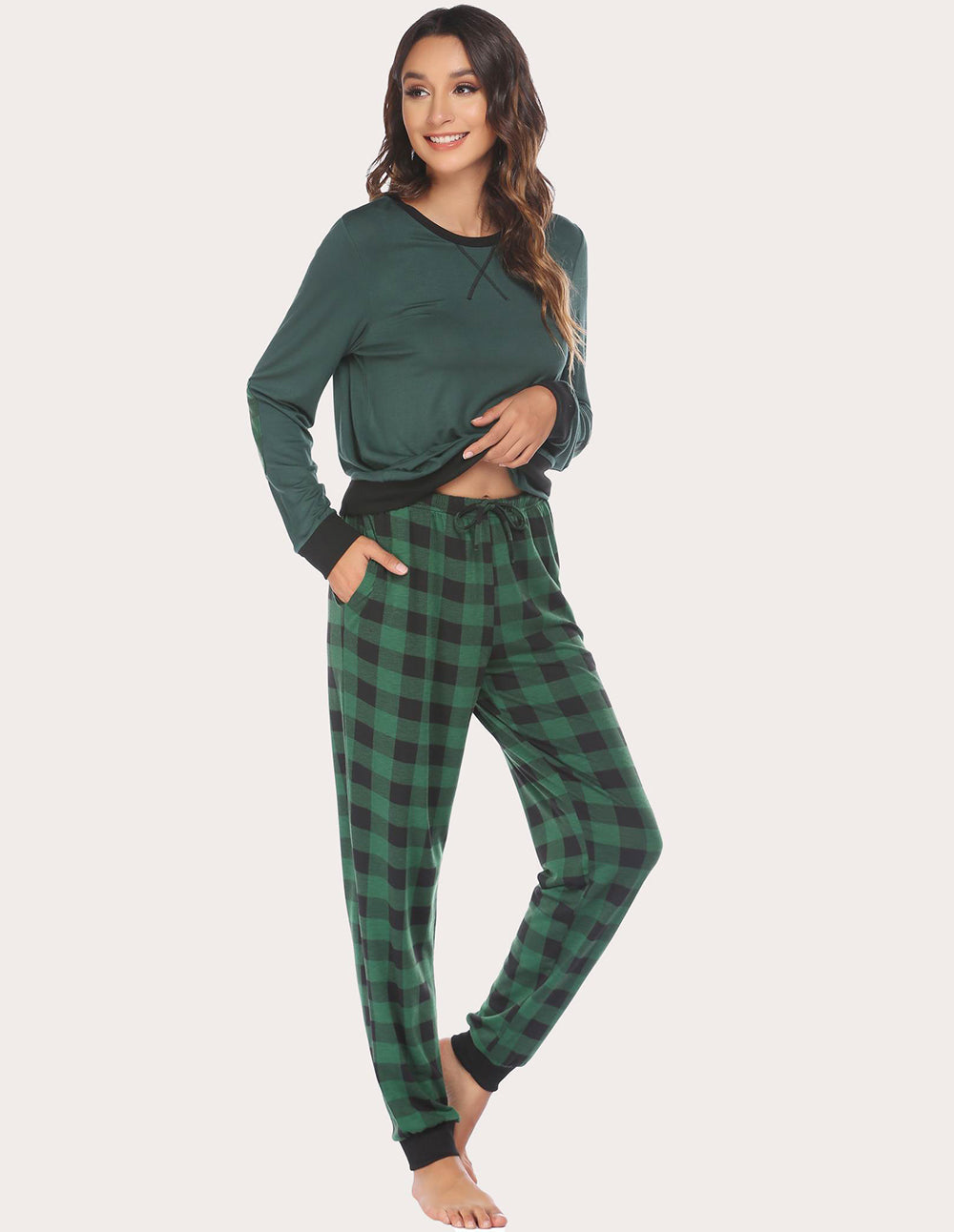 Soft Plaid Pajama Set (US Only)