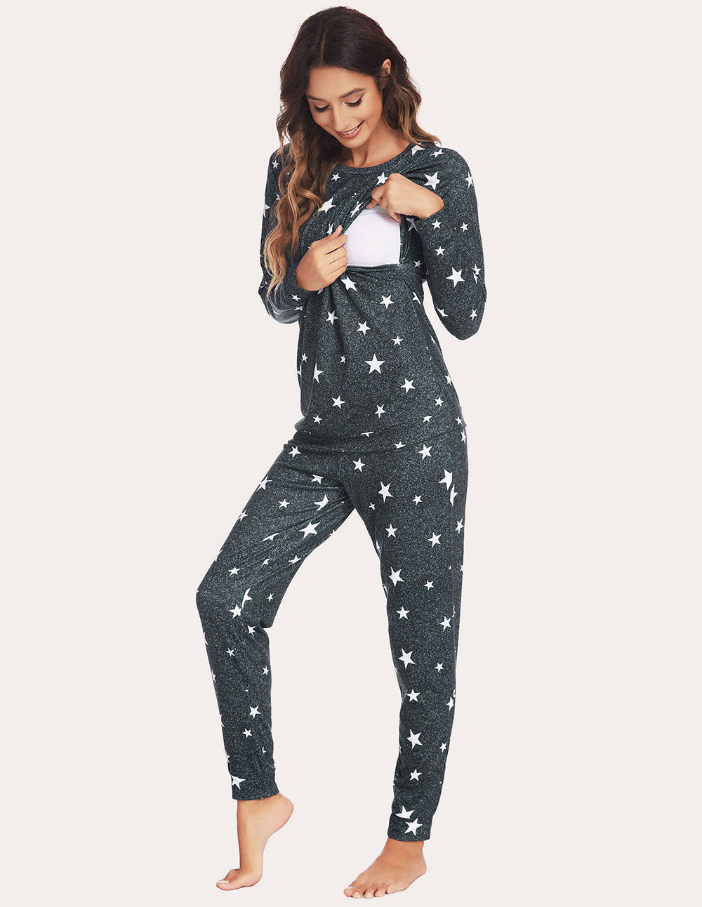 Materntiy Nursing Pajamas Set (US Only)