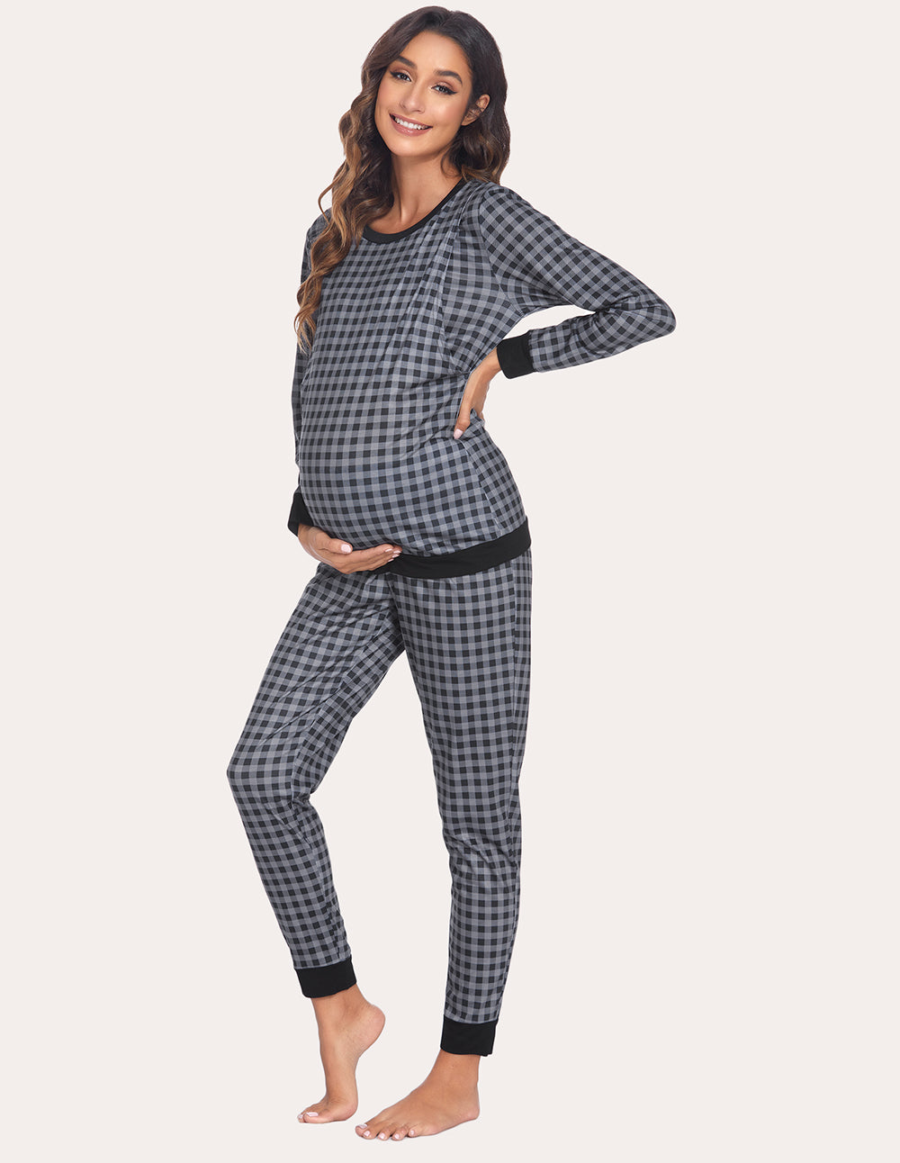 Materntiy Nursing Pajamas Set (US Only)
