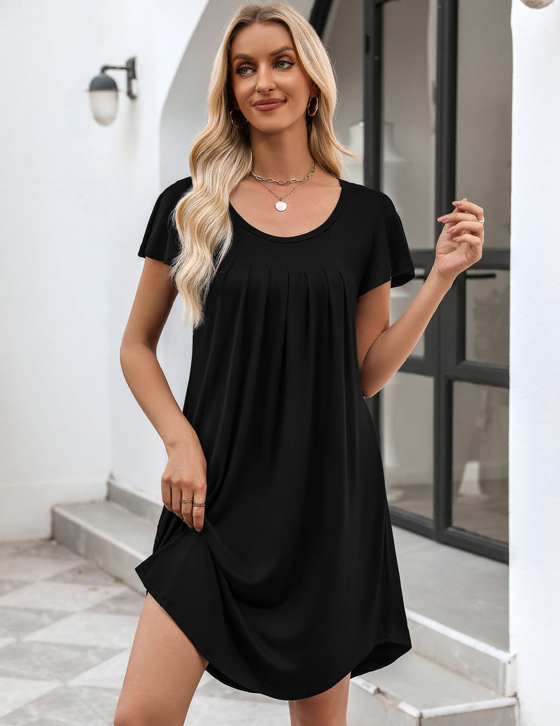 Pleated Comfy Sleep Dress (US Only)