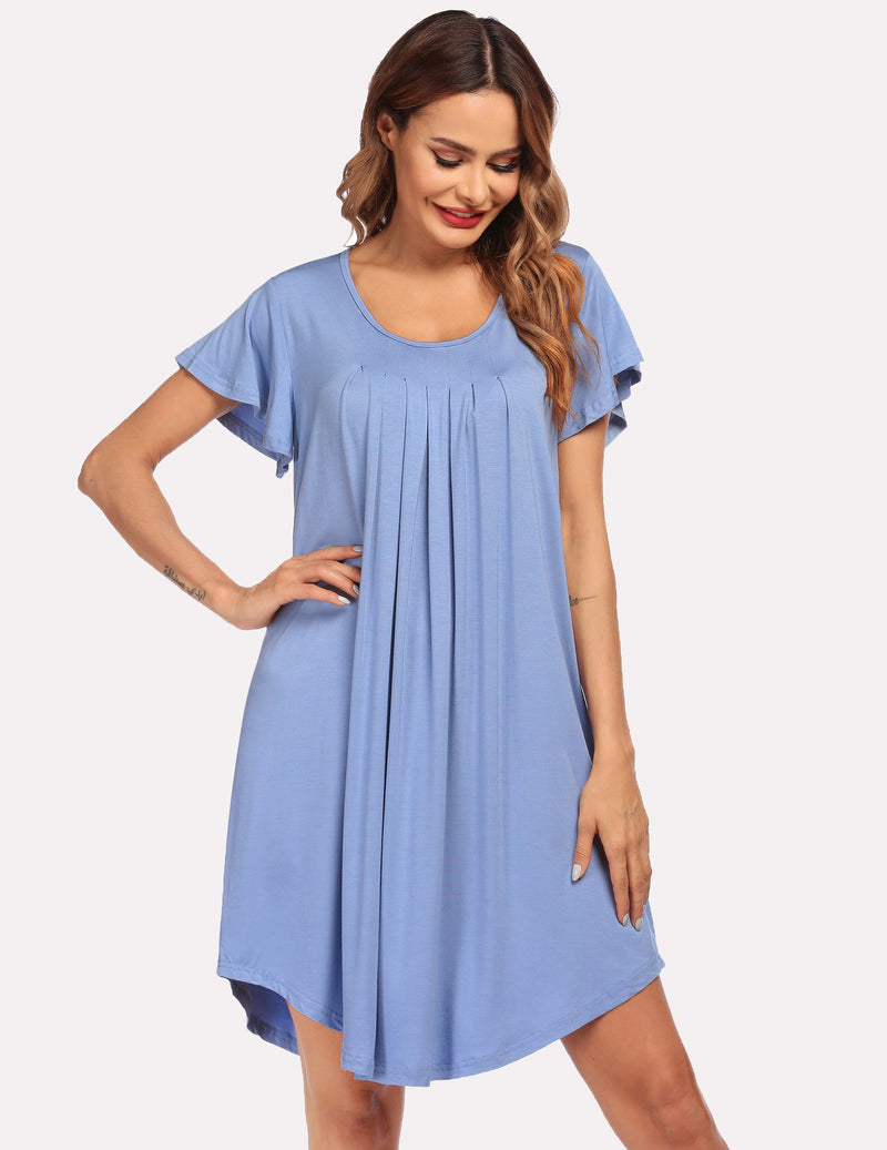 Pleated Comfy Sleep Dress (US Only)