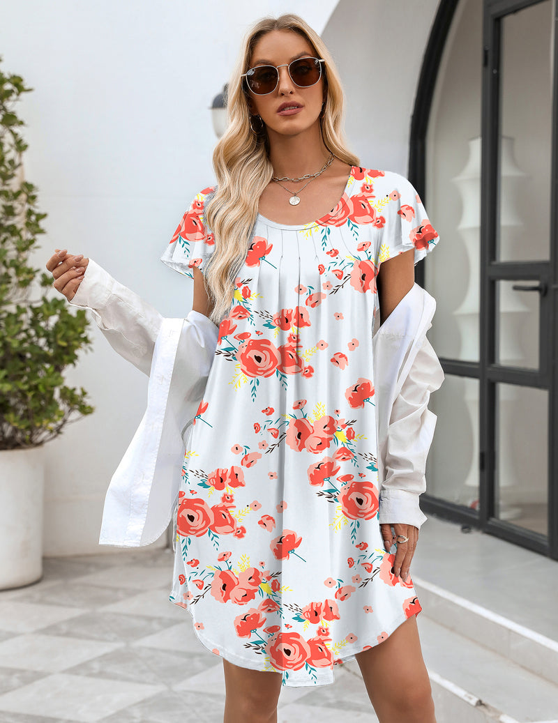 Pleated Comfy Sleep Dress (US Only)