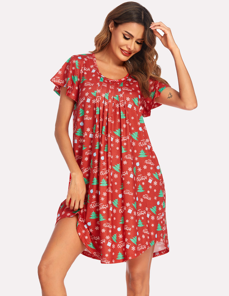 Pleated Comfy Sleep Dress (US Only)