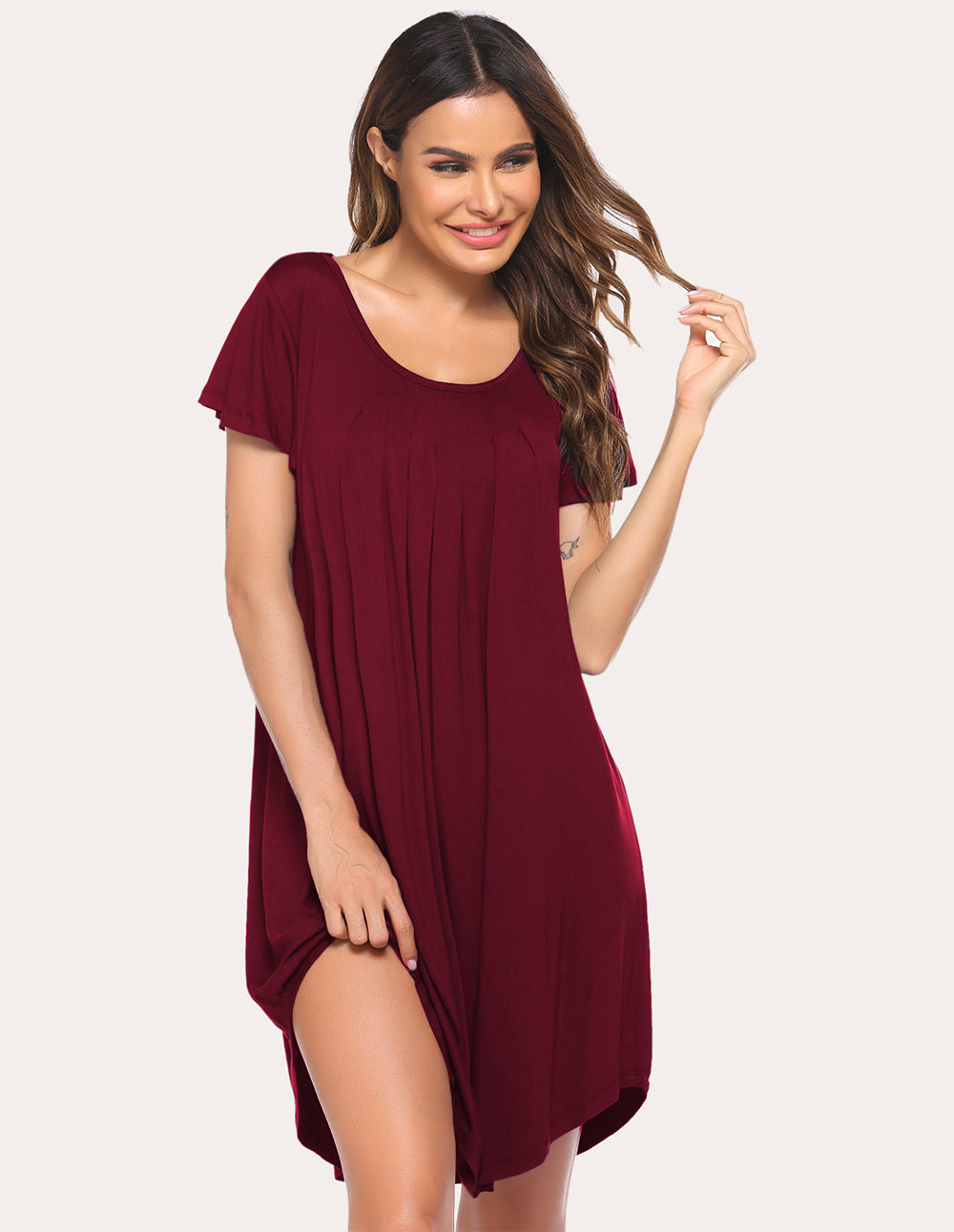 Pleated Comfy Sleep Dress (US Only)