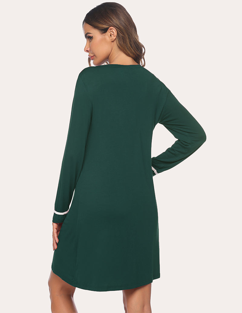 Button Down Classical Nightdress (US Only)
