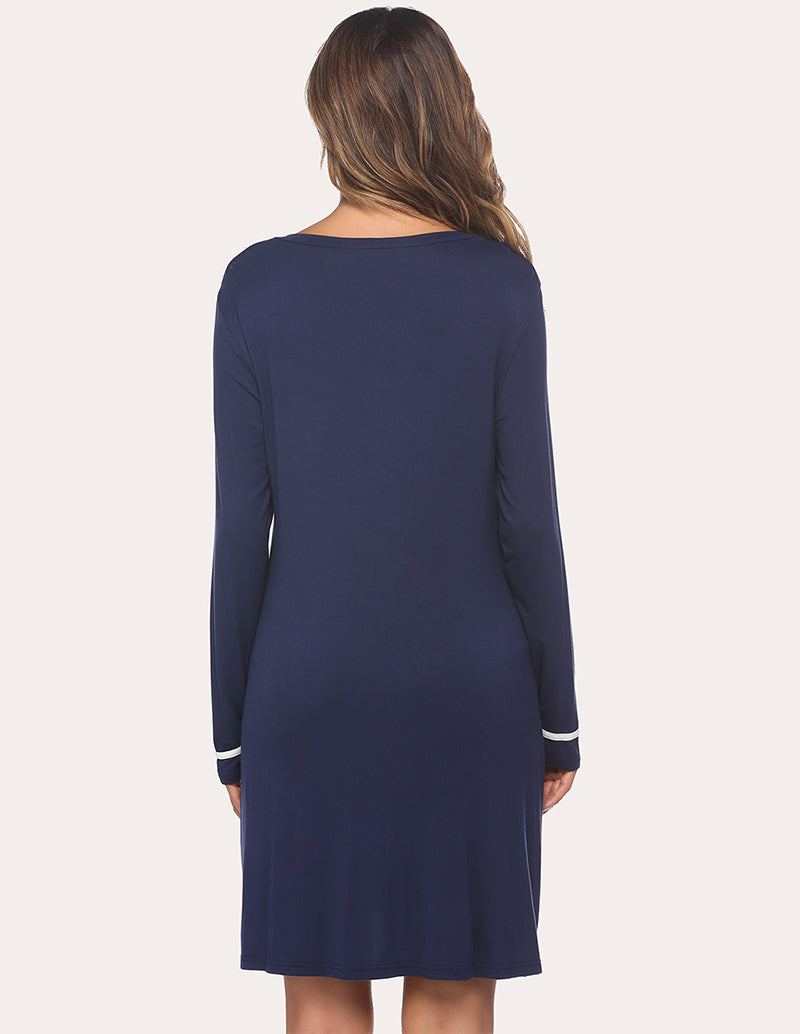 Button Down Classical Nightdress (US Only)