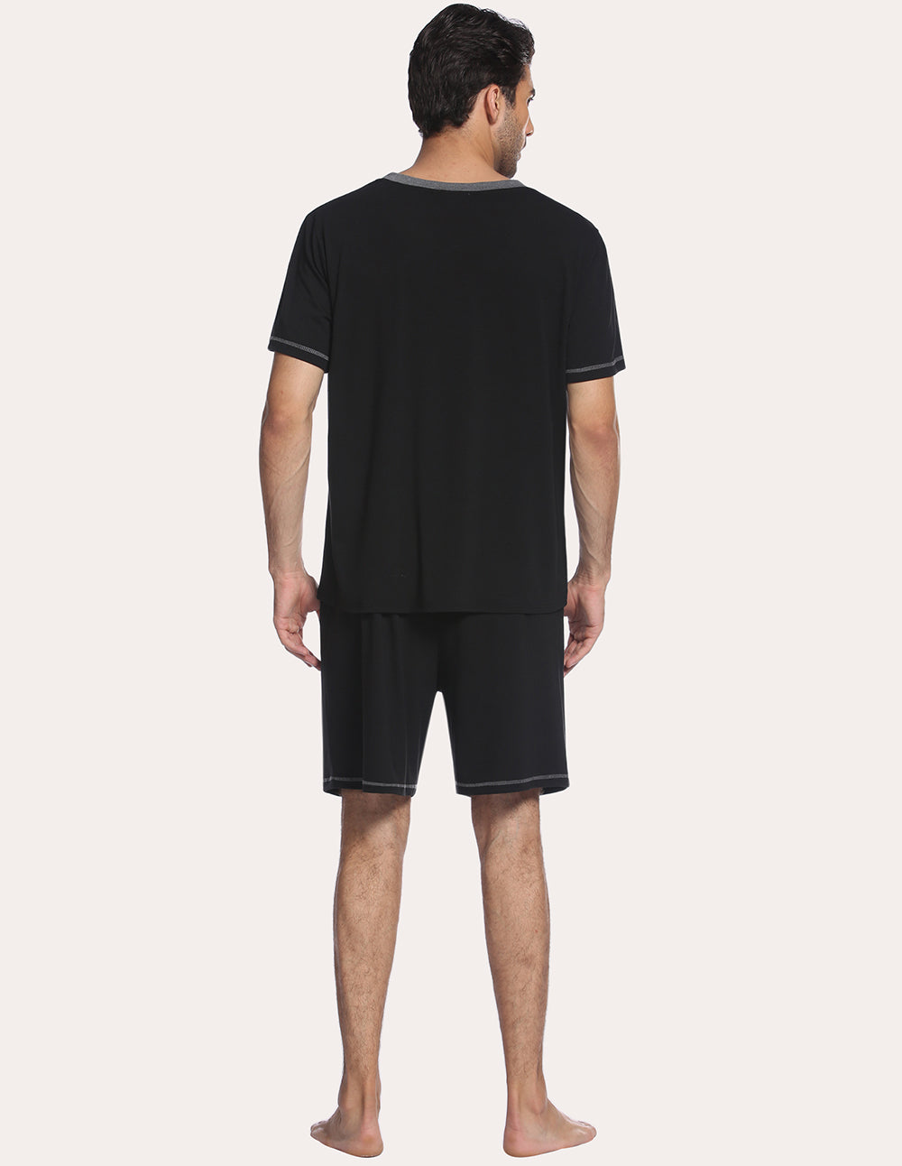 Men Pajamas T-shirt Shorts Set (US Only)