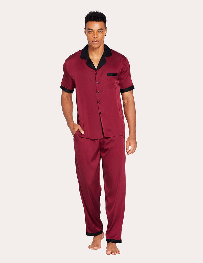 Men Classic Satin Pajamas Set (US Only)