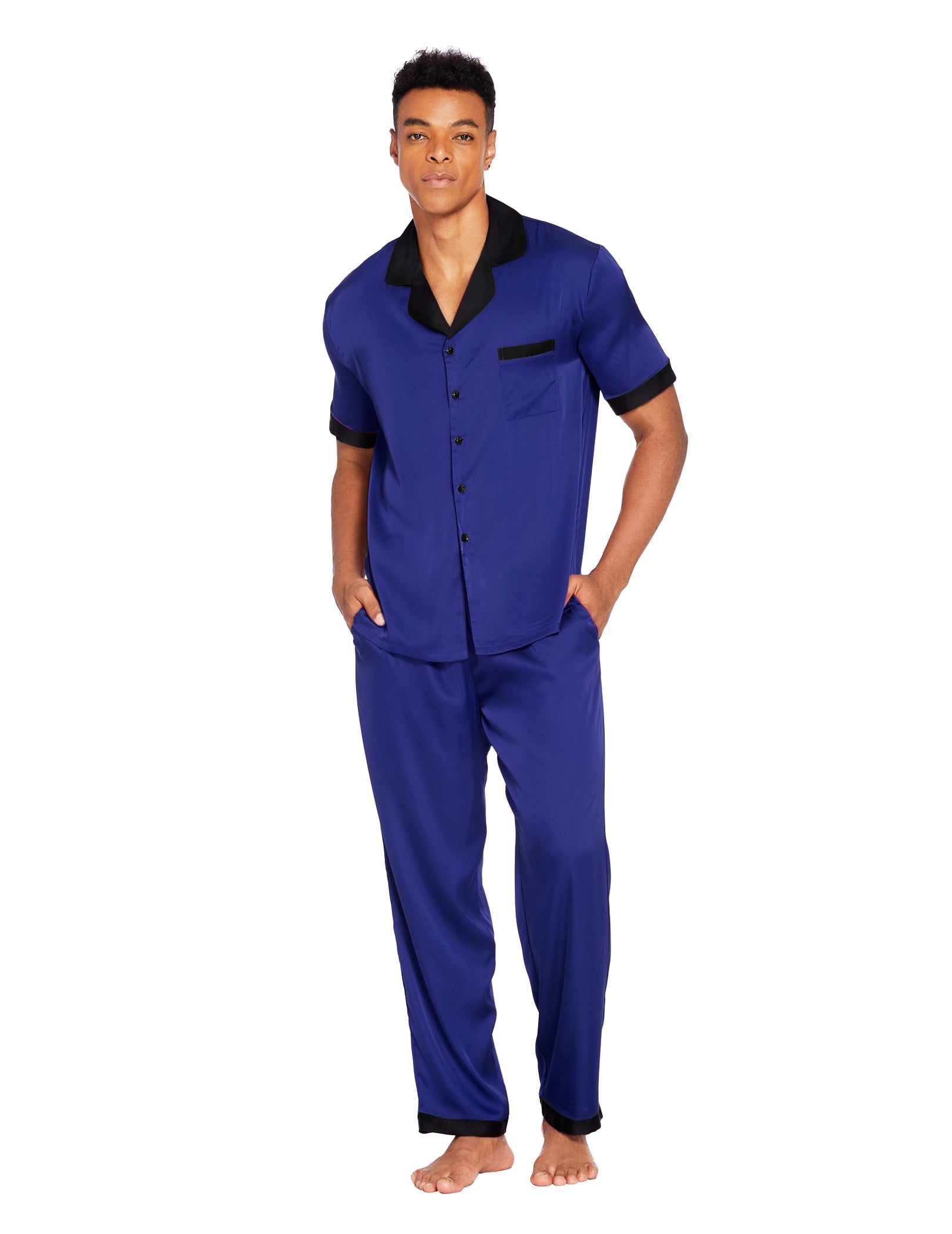 Men Classic Satin Pajamas Set (US Only)
