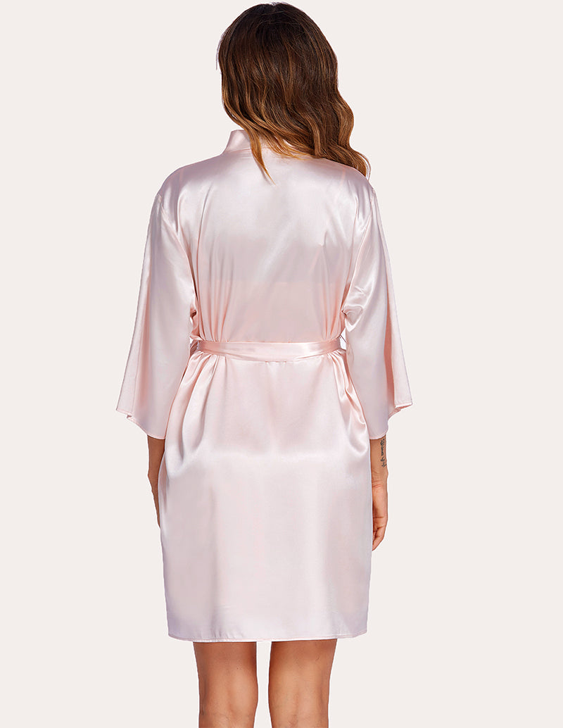 Silk Satin Cami Nightdress with Robe (US Only)