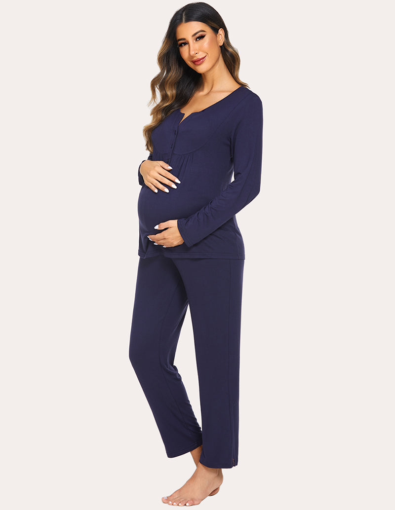 Maternity Nursing Top Pants Set (US Only)